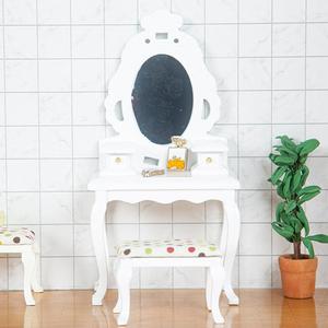 Accessorio bianco per la casa delle bambole in miniatura con sgabello a 1:12 fatto a mano per la casa delle bambole - Product Image 4