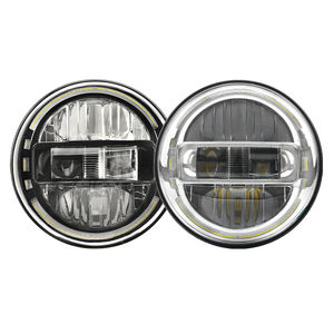Faro Rotondo LED King Kong da 7 Pollici con DRL Hi-Lo per Jeep Wrangler Thar <span class=keywords><strong>Royal</strong></span> <span class=keywords><strong>Enfield</strong></span> <span class=keywords><strong>Bullet</strong></span> - Product Image 1