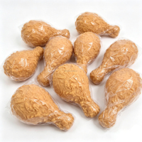 Jouet à presser en forme de cuisse de poulet frit simulée, personnalisé, créatif, à rebond lent, nouveau et unique, jouet anti-stress intéressant