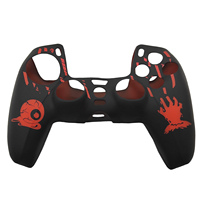 Coque de protection anti-rayures en silicone avec motif fantôme mummy gravé au laser pour manette PS5 DualSense, avec grip amélioré
