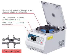 M500s 6000 rpm benchtop מהירות נמוכה יותר צנטריפוגה בשימוש בביוכימיה קלינית, המטאולו-גי, אימונולוגיה ומחקר קליני - Product Image 3