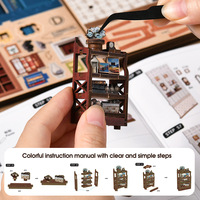 Rompecabezas de Madera 3D Personalizable y Creativo, Modelo de Casa en Miniatura DIY para Comercio Exterior, Tamaños Grande, Pequeño y Mini, 14 Años