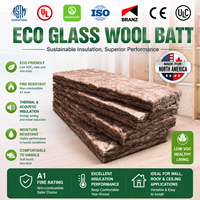Laine de verre imperméable ECO conforme aux normes UL 723 et ASTM C665 d'Amérique du Nord, isolation thermique R15 3,5 pouces pour structure en acier