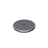Chargeur sans fil unique en métal PC et tissu, 15W, charge rapide, en gros, pour téléphones Huawei, accessoires de bureau à domicile