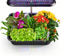 Jardin hydroponique de comptoir avec lumière LED réglable, kit de culture de plantes d'intérieur pour la cuisine à domicile