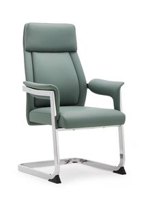 Chaises de bureau, de salle de conférence et de réunion en cuir moderne de haute qualité, uniques et luxueuses, avec pieds fixes, vente en gros en Chine - Product Image 2