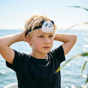 Lampe <span class=keywords><strong>frontale</strong></span> USB Panda en silicone, portable, rechargeable, LED, pour bébé, travail, urgence, camping, jouet pour enfants, veilleuse, décoration de chambre, Noël - Product Image 4