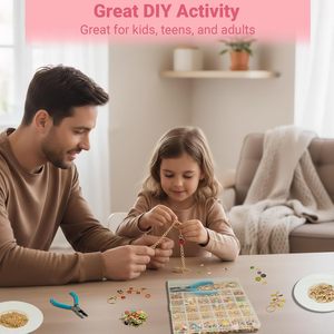 Kit de fabrication de porte-clés brillants à lèvres DIY avec breloques, crochets de sac, fermoirs mousquetons, anneaux de jonction et pince à bijoux - Product Image 6