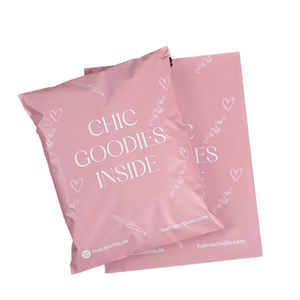 Bolsas de Envío de Poliéster Rosa Ecológicas con Logotipo Personalizado para Empacar Calcetines y Ropa - Product Image 1