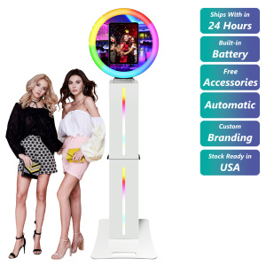 Chúng tôi kho công nghệ cao iPad ảnh <span class=keywords><strong>Booth</strong></span> với có thể điều chỉnh hình bầu dục dẫn ánh sáng cho các sự kiện - Product Image 1