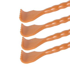 Grosir penggunaan orang tua 46cm panjang plastik Shoehorn Back Scratcher coklat muda - Product Image 3
