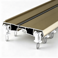 Système de rail de rideau double caché de haute qualité pour la décoration des fenêtres de la maison