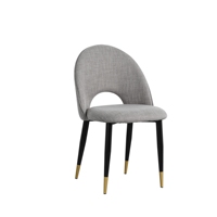 Chaise de salle à manger nordique moderne en velours rembourré, nouveau design
