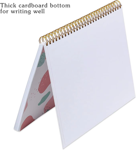 Cuaderno de planificadores en espiral sin fecha personalizado, planificador semanal de comidas, lista de comestibles con rastreador de hábitos para hacer - Product Image 5