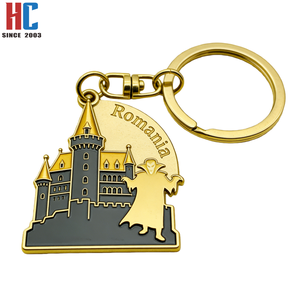 Porte-clés en alliage de zinc émaillé personnalisés par une usine avec une expérience de 23 ans - Souvenir de voyage Pologne Finlande République tchèque Hongrie Roumanie - Product Image 5