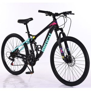 VTT à frein à disque 26 pouces et 27 vitesses avec queue souple adapté aux étudiants adultes équipés d'un système d'absorption des chocs pour la route - Product Image 1