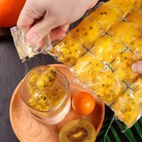 Sacs d'emballage jetables en plastique auto-scellants pour boisson au jus sacs à glaçons sacs jetables pour congélation de glace popsicle avec entonnoir