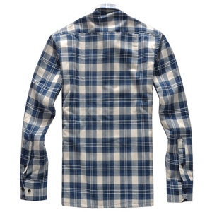 เสื้อเชิ๊ตผ้าสักหลาดลายสก็อตสำหรับผู้ชายอบอุ่นในฤดูหนาว - Product Image 2