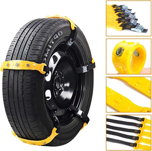 Chaînes à neige pour pneus de voiture, réutilisables, antidérapantes, chaînes à câbles anti-boue - Product Image 3
