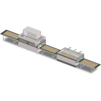 Ligne de production entièrement automatique de portes en bois JYC haute fréquence avec moteur, facile à utiliser, puissance 10KW/20KW