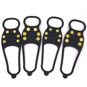 Nouvelles 1 paire de crampons à glace en TPE pour chaussures, installation facile, crampons à neige avec pointes antidérapantes pour la randonnée, l'escalade et l'utilisation hivernale - Product Image 5