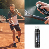 Spray antidérapant personnalisé pour mains transpirantes – Idéal pour la gym, le padel, le pickleball, le tennis et autres sports – Sensation de sécheresse – Marque privée