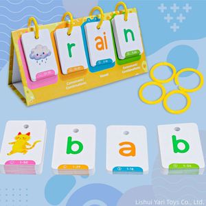 Digraph Book : Activités éducatives et d'apprentissage pour enfants – Tableau de lecture et d'orthographe double face pour la création de mots - Product Image 4