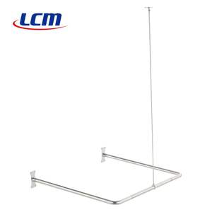 Excellente conception, tringle de douche en acier inoxydable chromé classique en forme de U, longueur 30 pouces - Product Image 1