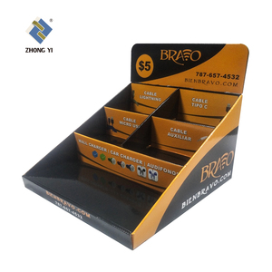 Espositore con Logo personalizzato per negozio al dettaglio cosmetico lucidante per unghie ondulato supporto per ciglia realizzato in carta Kraft per <span class=keywords><strong>Masjid</strong></span> - Product Image 3