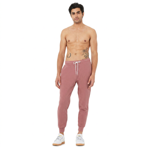 กางเกงวอร์มผ้าฟลีซสีม่วงอ่อนแบบ unisex กางเกงวอร์มแบบสั่งทำ กางเกงวอร์มสำหรับวิ่ง ออกกำลังกาย เล่นกีฬา กางเกงวอร์มผู้ชายแบบสั่งทำ - Product Image 1