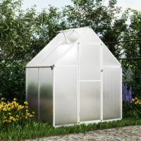 Serre extérieure de jardin de cadre en aluminium de petite taille d'installation rapide avec la carte de PC