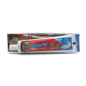 Denta 99 Dentifrice à la menthe naturelle Fabricant en gros de dentifrice 175g Dentifrice blanchissant les dents avec brosse à dents - Product Image 3