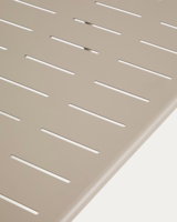 Table basse d'extérieur moderne et minimaliste en acier léger pour jardin, patio, salon, hôtel, cour et villa