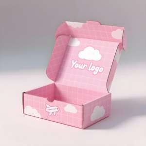 Personalizzare Cartone Rosa Carta Nuvola Mailer e Scatola di Trasporto Cartone Cartone Rosa Nuvola di Carta di Alta Qualità Personalizzare Mailer Scatola di Trasporto - Product Image 1