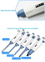 Micro-pipette numérique monocanal BIOJOINT pour échantillons liquides, instrument de laboratoire, 5-5000 µl, matériau PP, série TP-01, garantie 1 an