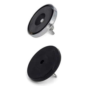 Bandiera di sicurezza antigraffio supporto magnetico con coperchio in gomma con chiusura a dado per alette cromato per bandiera di sicurezza bandiera Oversize - Product Image 6