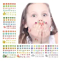 2020 Nieuwe Ontwerp Kerst Party Cartoon Kids Liefde Teennagel Decoratieve Nail Sticker