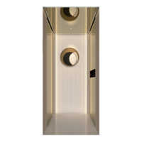 Ascenseur de villa de luxe personnalisable en acier inoxydable G12/G15 avec système de contrôle intelligent par micro-ordinateur
