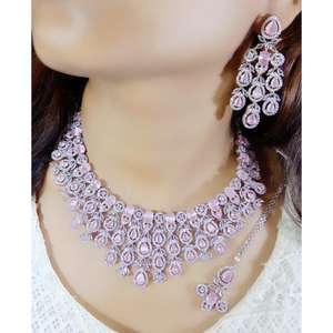 Tendance bijoux 2025 nouveautés mode AD pierre ensembles de bijoux pour femmes en AD pierre produit en vrac - Product Image 6