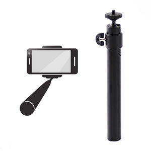 Tùy chỉnh điện thoại <span class=keywords><strong>Selfie</strong></span> Stick mở rộng cực chất lượng cao nhôm 4 phần màu đen Kính thiên văn 360 độ xoay di động - Product Image 1