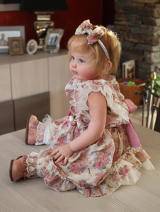 Búp bê reborn silicon vinyl mềm mại, chân thực như thật, kích thước 18 - 24 inch, phong cách R&B mới, dành cho bé gái. - Product Image 5