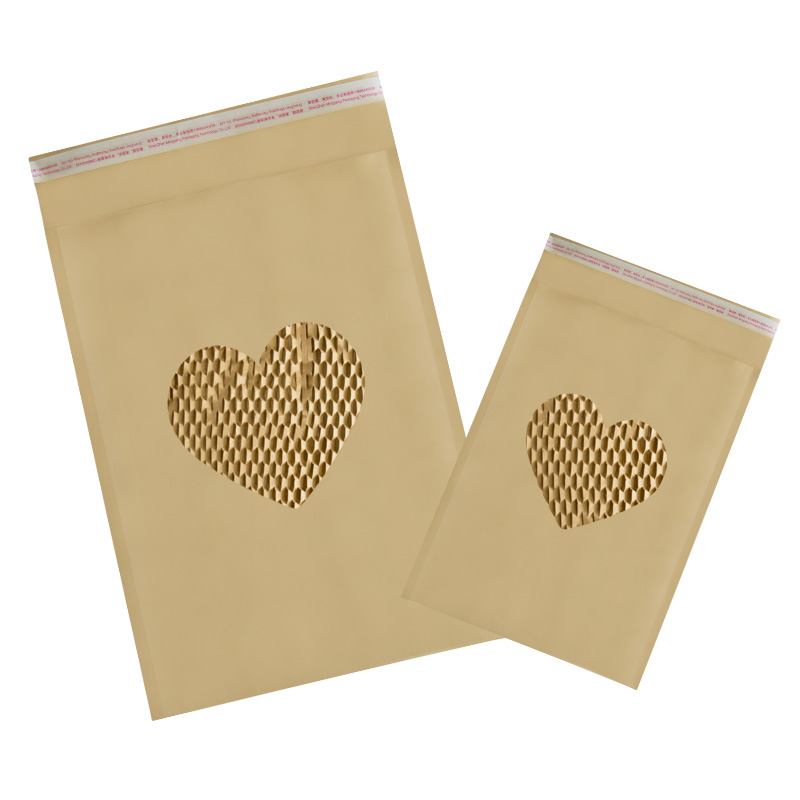 Экологически чистая упаковка, биоразлагаемые пакеты с сотовой бумагой, пакеты с компостируемым логотипом, конверты на заказ, конверты из пузырчатой крафт-бумаги
