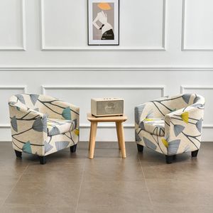Housse de chaise <span class=keywords><strong>club</strong></span> 2 pièces Housse de chaise de baignoire imprimée Housse de <span class=keywords><strong>fauteuil</strong></span> Housse de chaise ronde imprimée douce Housses de canapé - Product Image 2