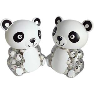 Bonbons OEM mignons en forme de <span class=keywords><strong>panda</strong></span> 3D, remplis de confiture de fruits, bonbons gélifiés casher - Product Image 3