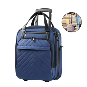 Maleta de equipaje de noche para debajo del asiento de moda para niñas o mujeres Maletín para computadora portátil <span class=keywords><strong>con</strong></span> <span class=keywords><strong>ruedas</strong></span> - Product Image 6