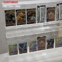 Distributeur d'emballages de cartes en acrylique personnalisé à 6 emplacements, boîte de présentation de cartes de jeu de commerce 151 cartes TCG