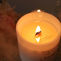 Bougie aromathérapeutique artisanale LEONOX en cire de soja avec message caché, mèche en bois de luxe, pot en verre - Cadeau romantique parfait pour Diwali Ramadan
