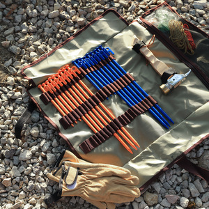 Estacas de acero para tiendas de campaña de 40 cm, de colores, con martillo, para playa y montaje de carpas. - Product Image 1