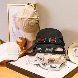 Korean-style Trendy Unisex Baseball Cap PVC Embroidery Sun-blocking for Spring Summer Hip-hop Black Style Students Adults - Product Image 3