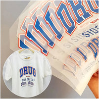 Diseño personalizado DIY prensa de calor pegatinas vinilo transferencia gran formato prensa de calor hierro en transferencias pegatinas para camisetas